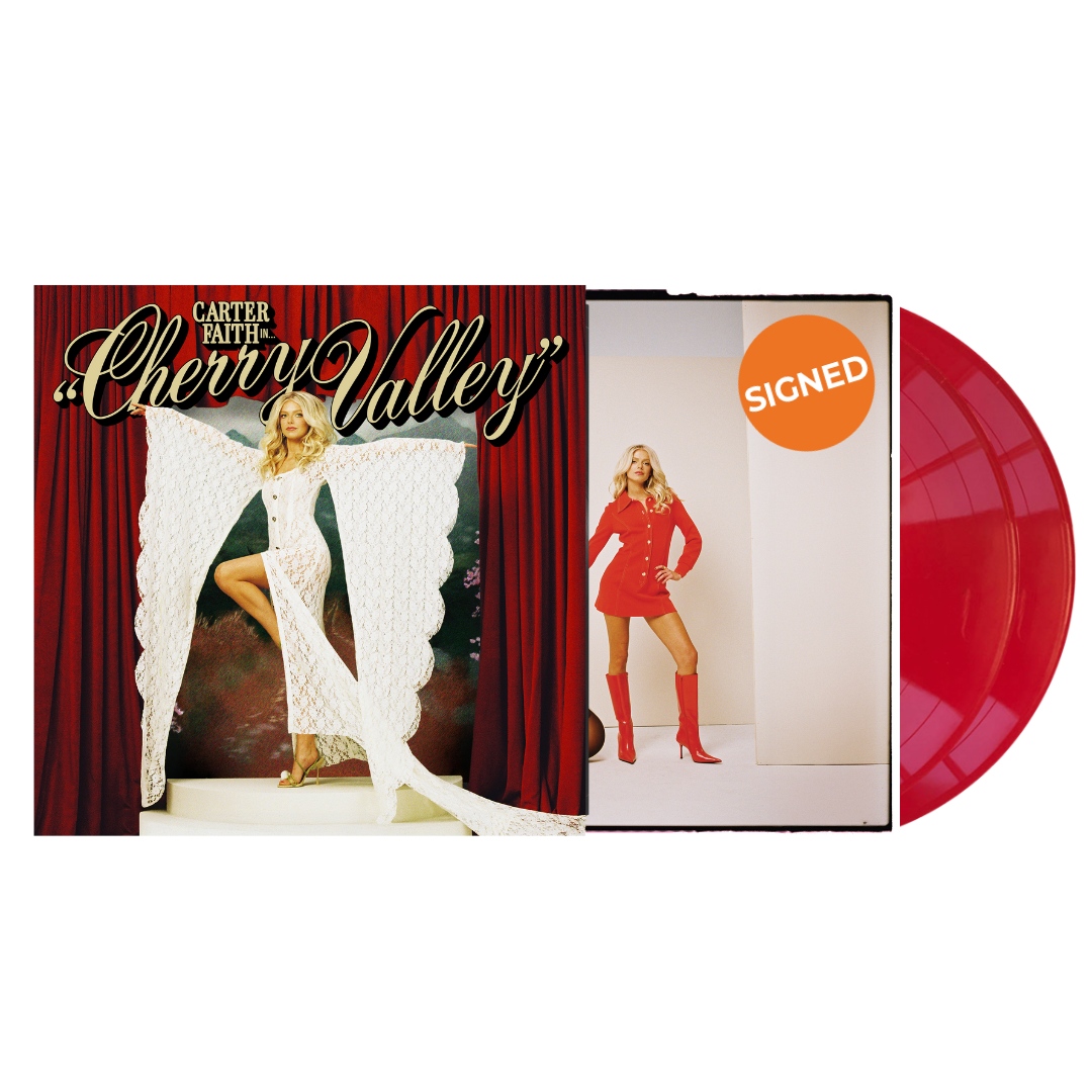 Cherry Valley (2LP-Vinyl-Cherry Red-Signed) - Carter Faith Official Store