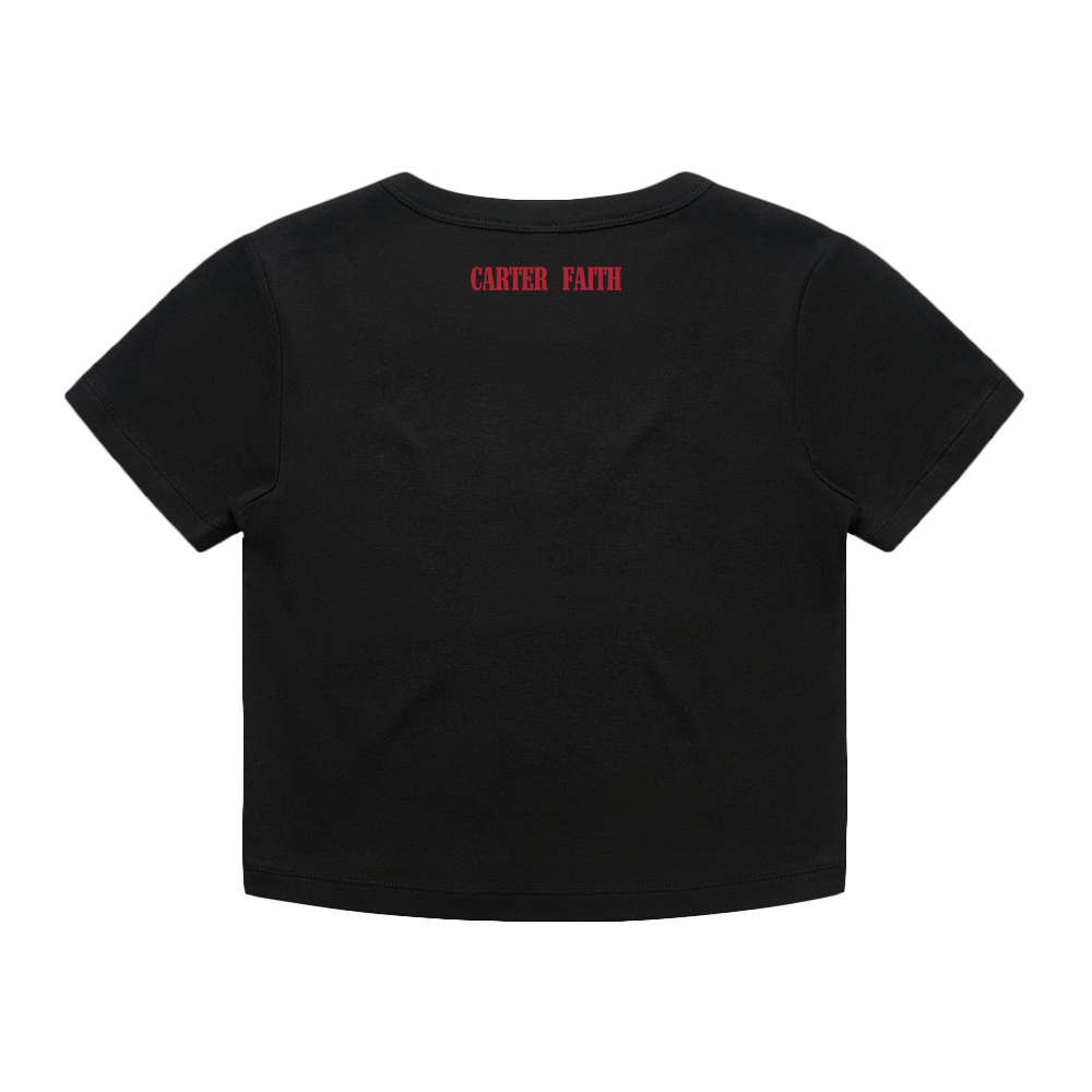 Sex Drugs & Country Music Baby Tee Back
