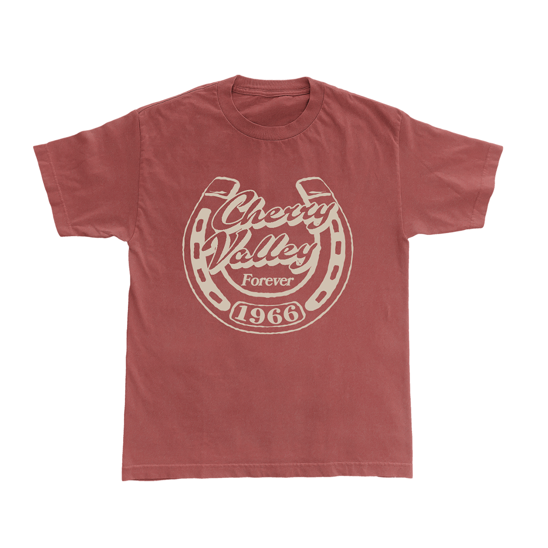 Cherry Valley Forever Horseshoe Tee Front